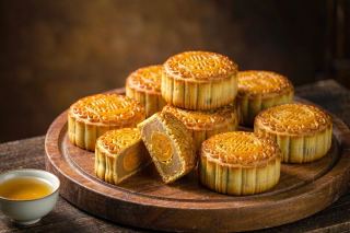 Receita de Bolo da Lua Assado com Pasta de Lótus